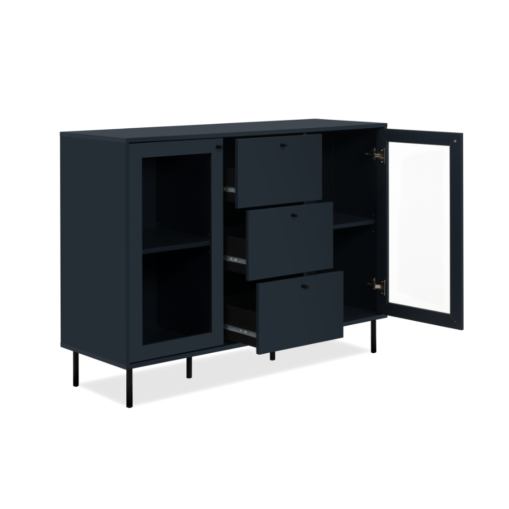 concept-usine-lanzarote-buffet-bleu-marine-bois-2-portes image 7