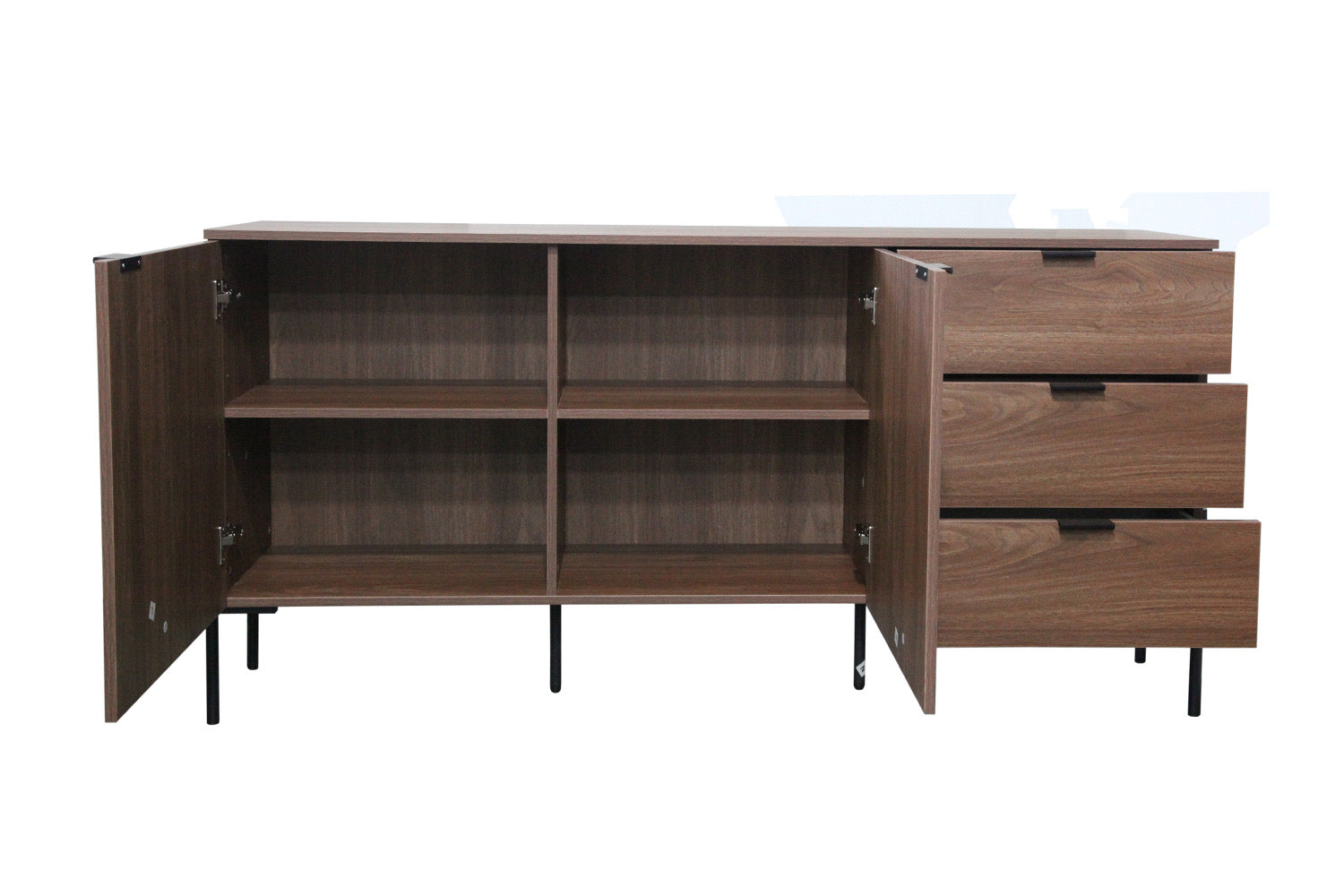 concept-usine-vancouver-buffet-bois-vintage-2-portes-3-tiroirs image 3