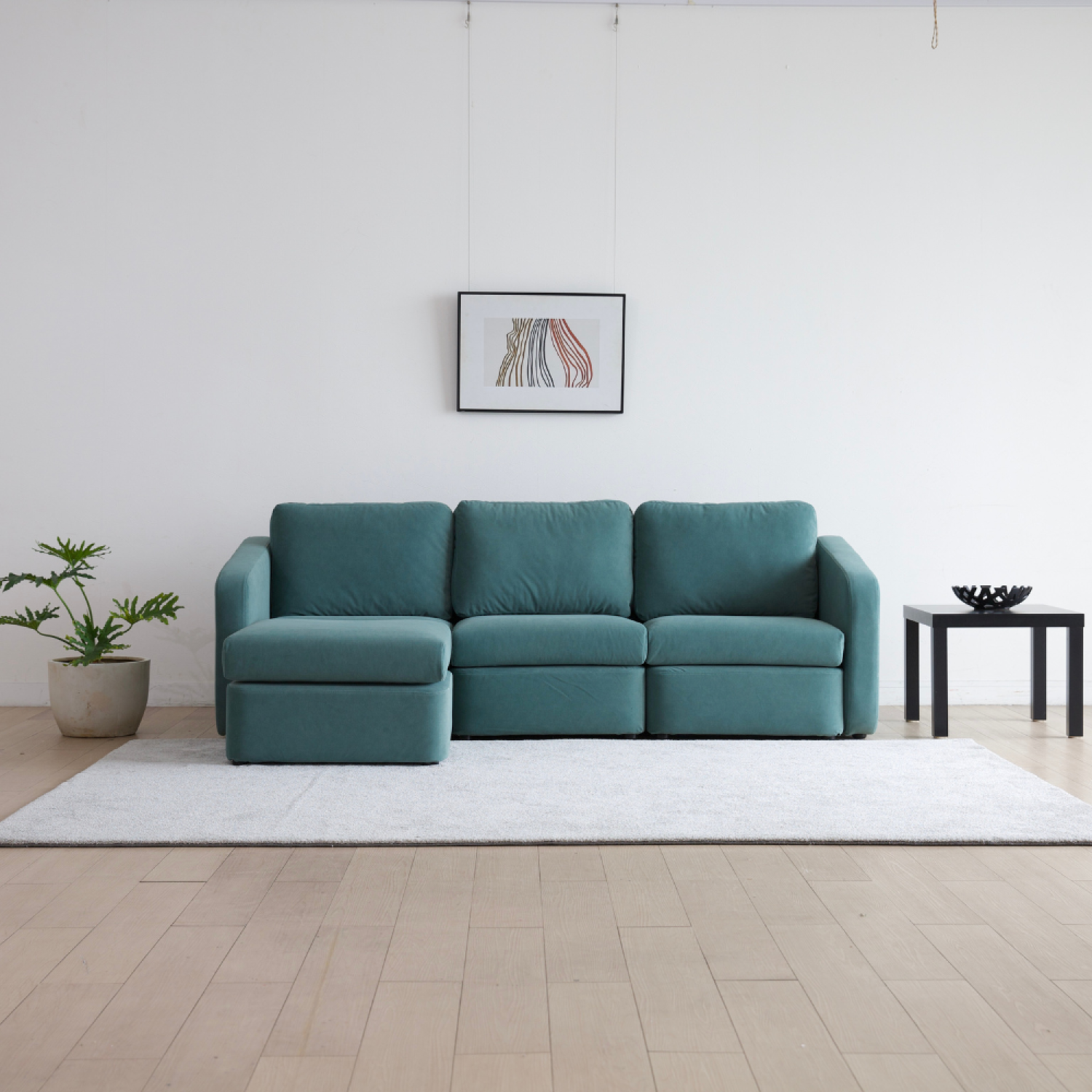 concept-usine-konekt-flexipet-canap-modulable-3-places-bleu image 1
