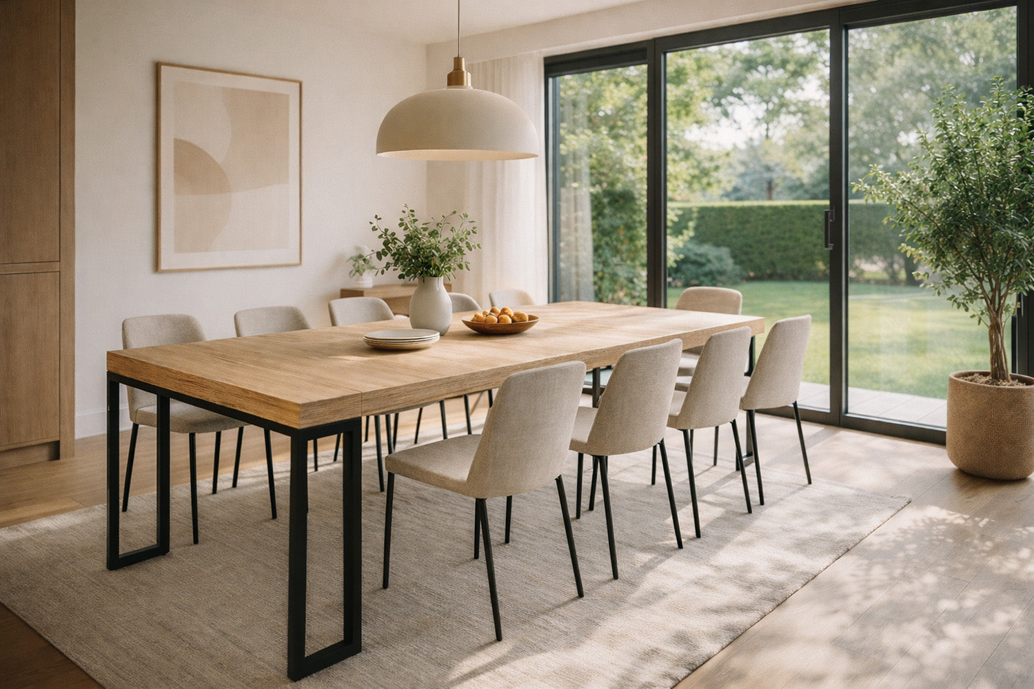 concept-usine-vella-table-salle-manger-extensible-bois-235-cm image 2