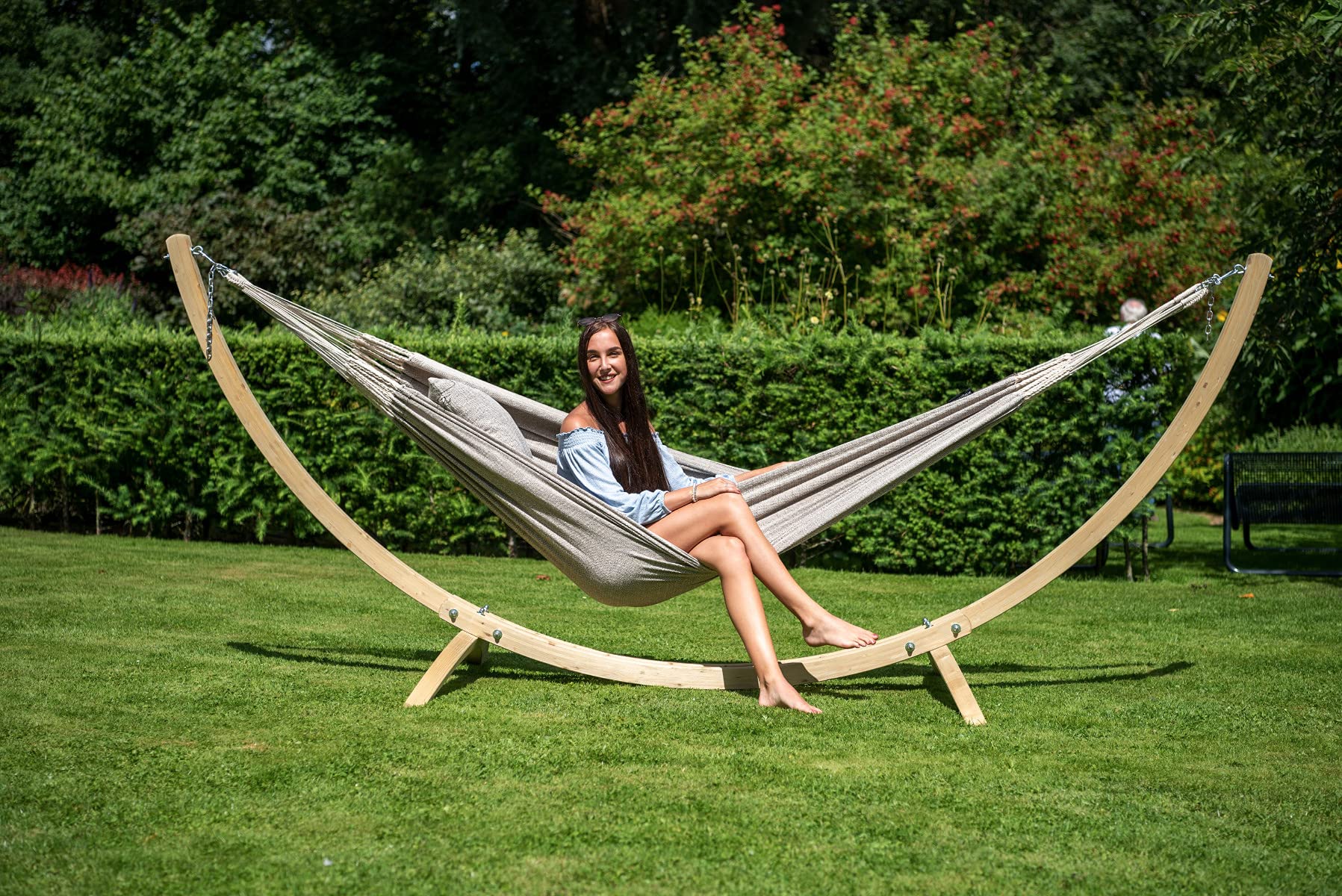 tropilex-natural-hamac-simple-1-personne-brun-pastel-320-cm-120-kg image 4
