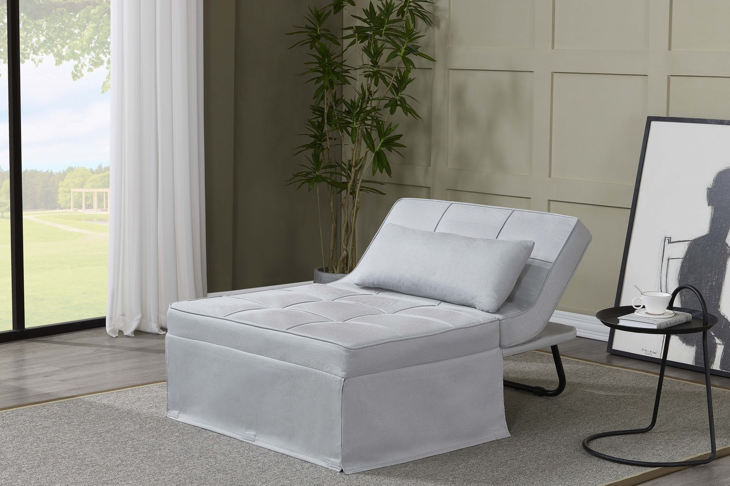 concept-usine-ota-fauteuil-pouf-gris-clair-3-en-1-relax image 3