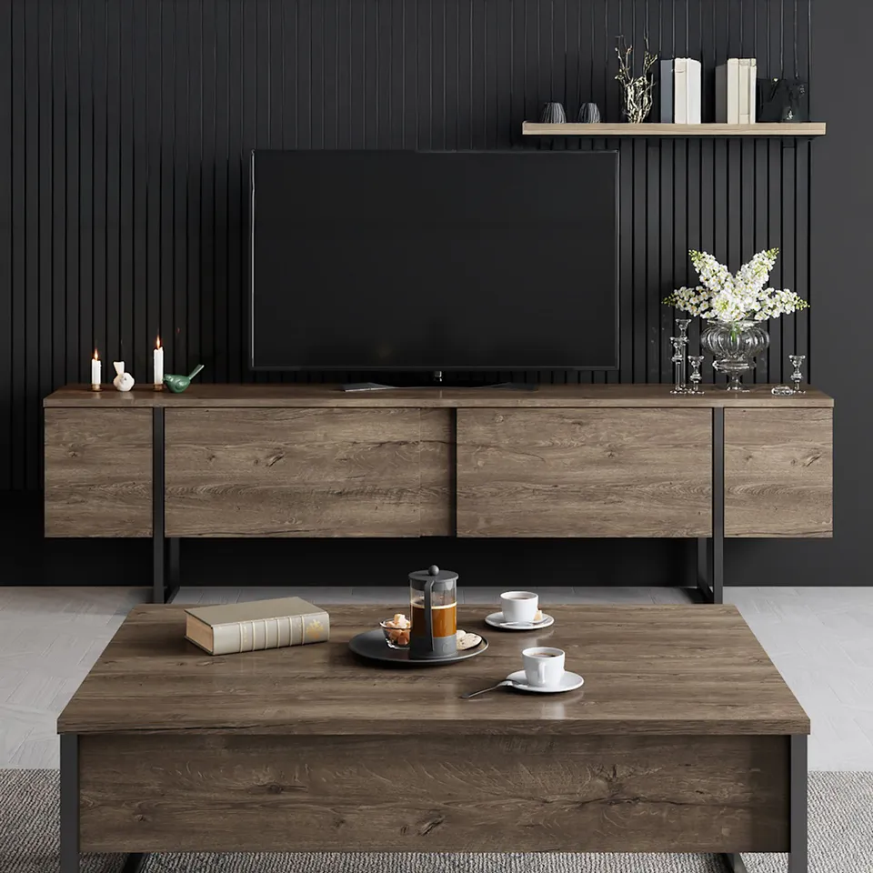 concept-usine-fropa-meuble-tv-180-cm-noir-et-bois image 1