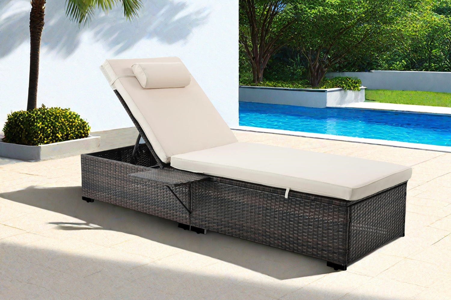 concept-usine-punta-cana-lot-2-transats-bain-de-soleil-beige image 2