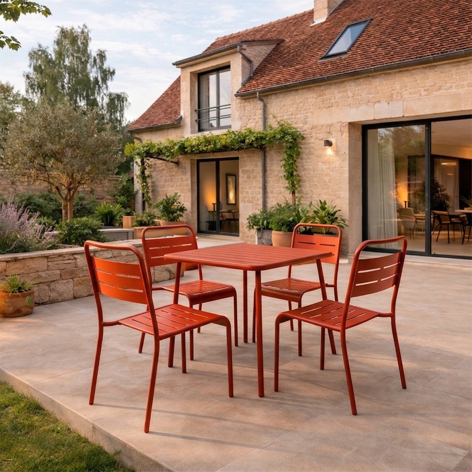 concept-usine-bergame-ensemble-jardin-4-places-acier image 1