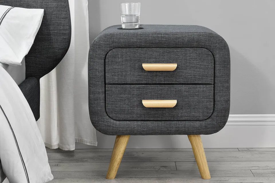 concept-usine-lulea-table-chevet-scandinave-2-tiroirs-gris image 1