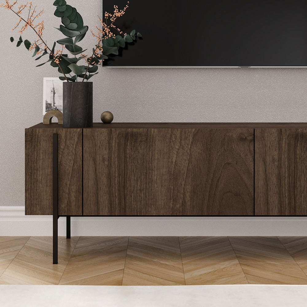 concept-usine-freno-meuble-tv-noyer-160-cm-avec-placards image 2