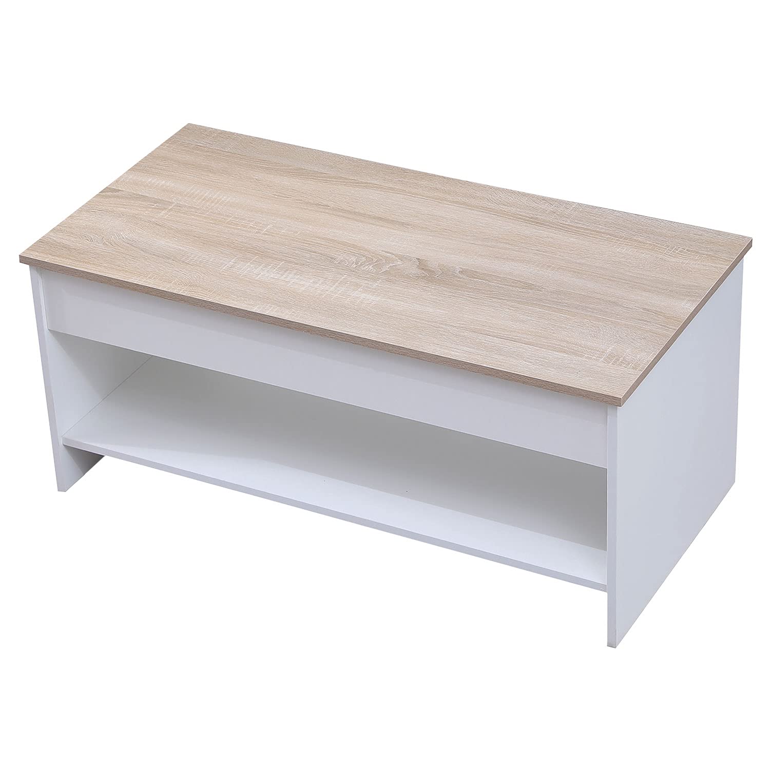 happy-garden-hedda-table-basse-relevable-blanche-100x50 image 1