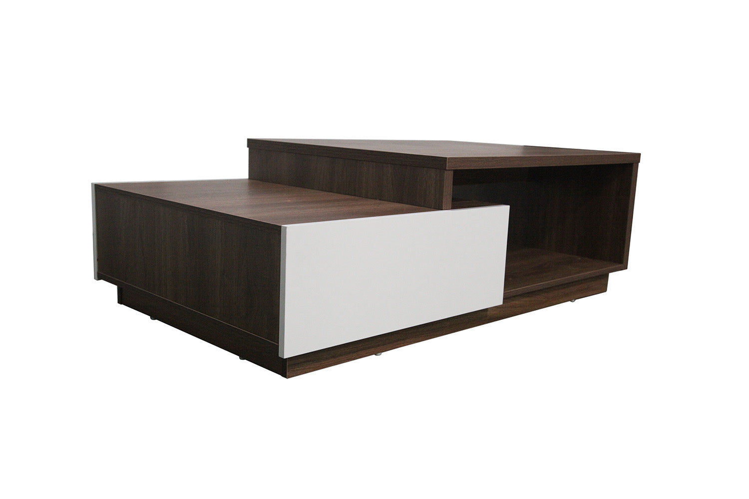 concept-usine-montreal-table-basse-bois-blanc-2-tiroirs image 3