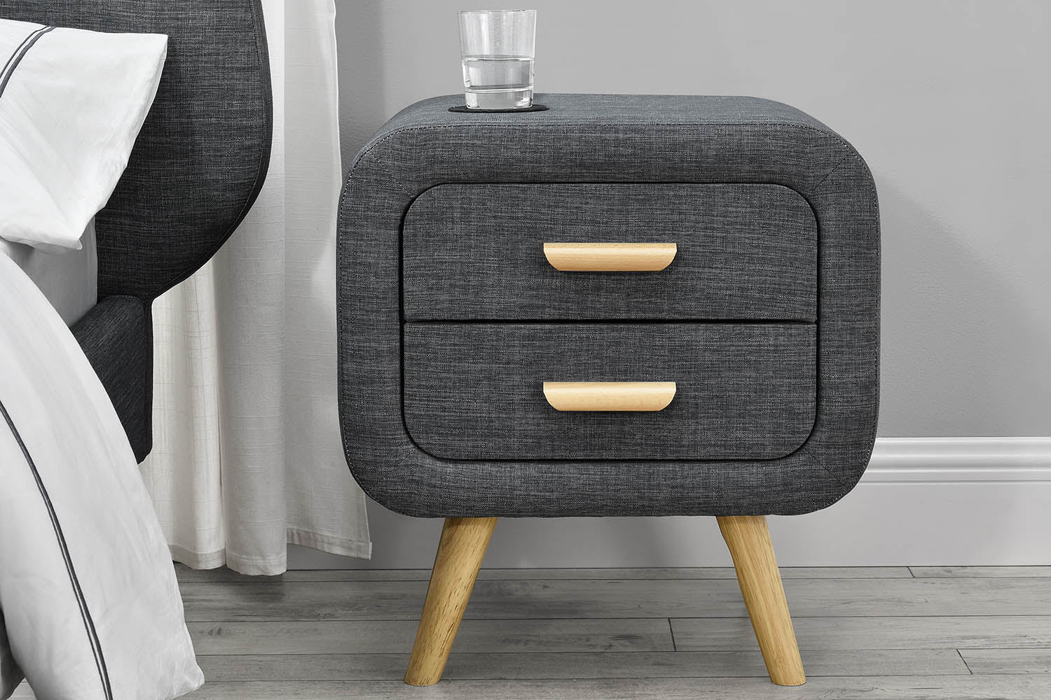 concept-usine-lulea-table-chevet-scandinave-2-tiroirs-gris image 1