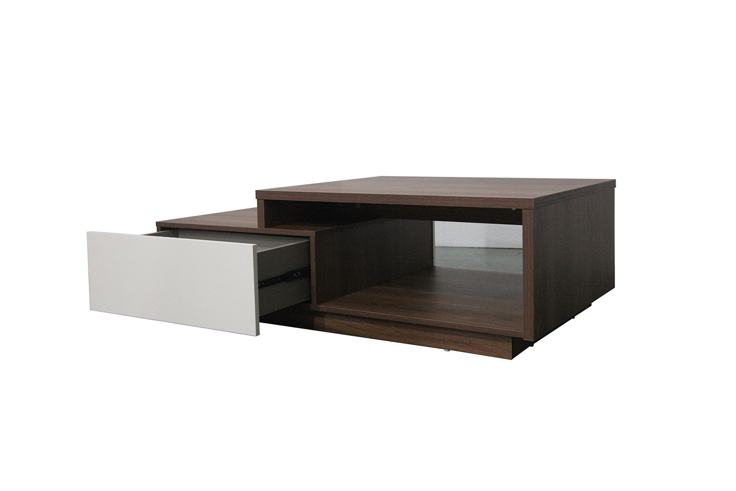 concept-usine-montreal-table-basse-bois-blanc-2-tiroirs image 4