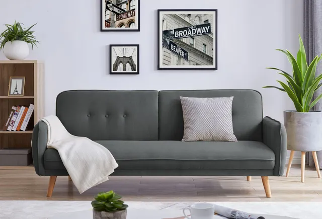 concept-usine-nora-canap-convertible-gris-clair-3-places image 1