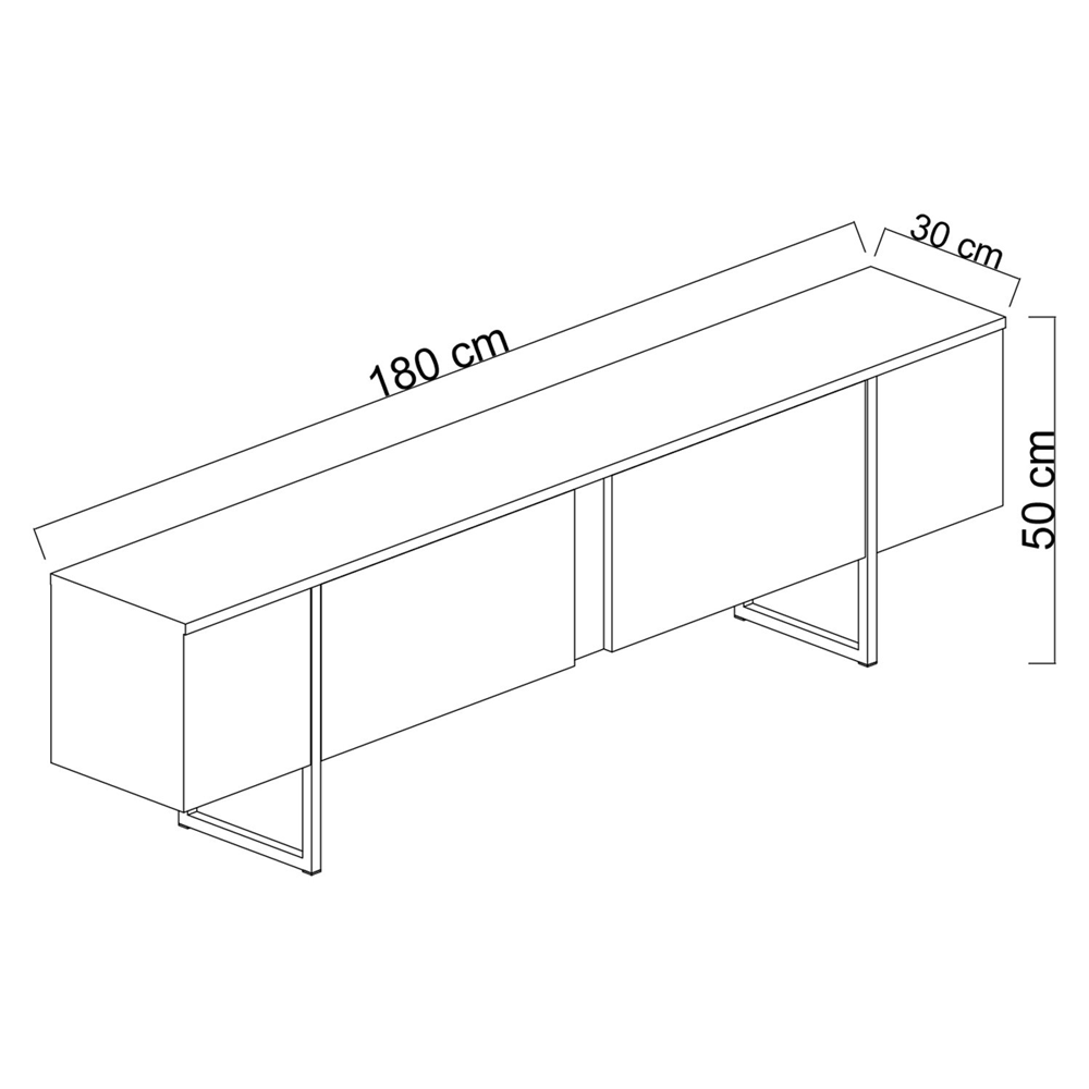 concept-usine-fropa-meuble-tv-180-cm-noir-et-bois image 6