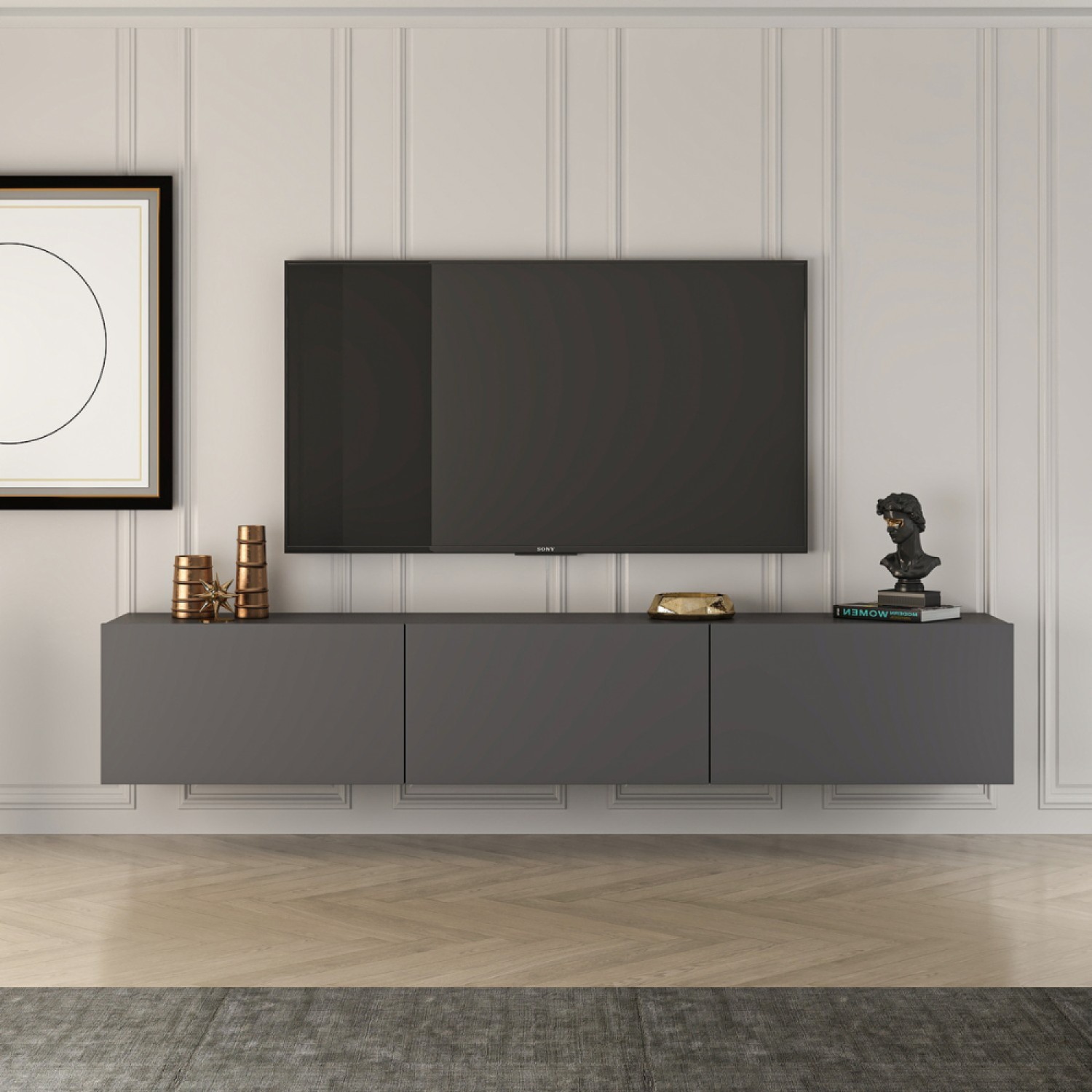 concept-usine-hal-meuble-tv-suspendu-gris-anthracite-150-cm image 2