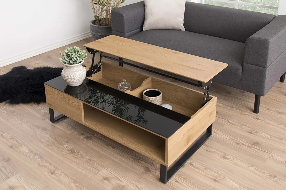 concept-usine-ela-table-basse-bois-relevable-avec-coffre image 1