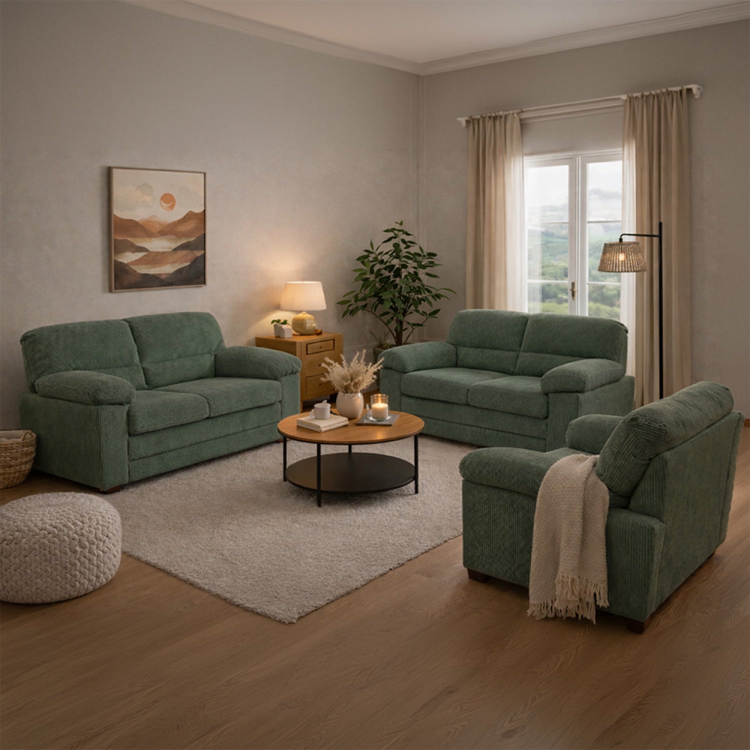 concept-usine-lincoln-canap-velours-vert-6-places image 3