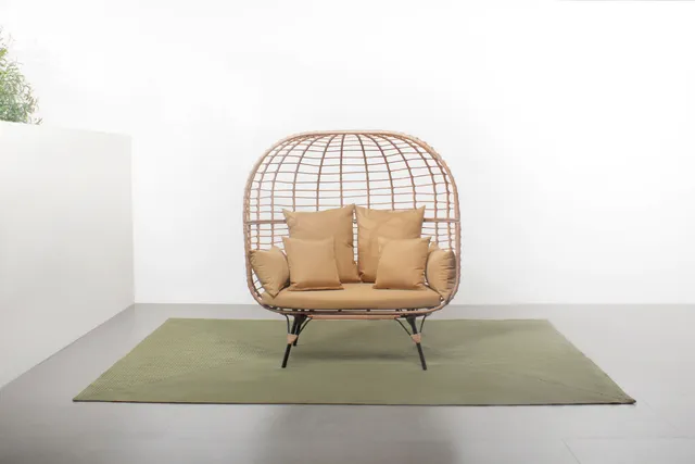 concept-usine-jane-xl-fauteuil-oeuf-jardin-beige-2-places image 1
