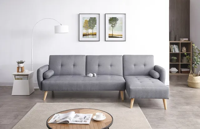 concept-usine-leska-canap-d-angle-convertible-tissu-gris-3-places image 1
