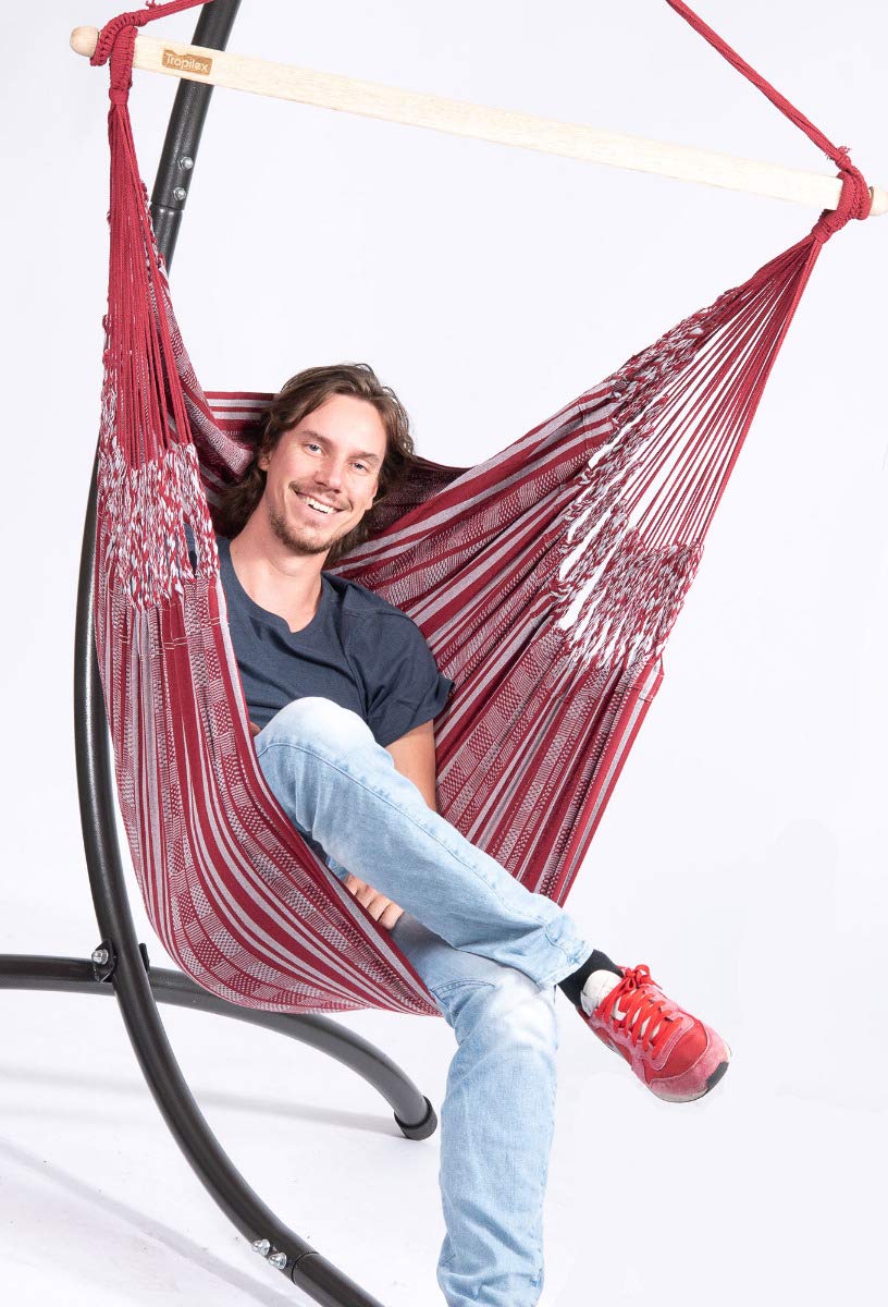 tropilex-comfort-chaise-hamac-rouge-120-kg-coton image 7