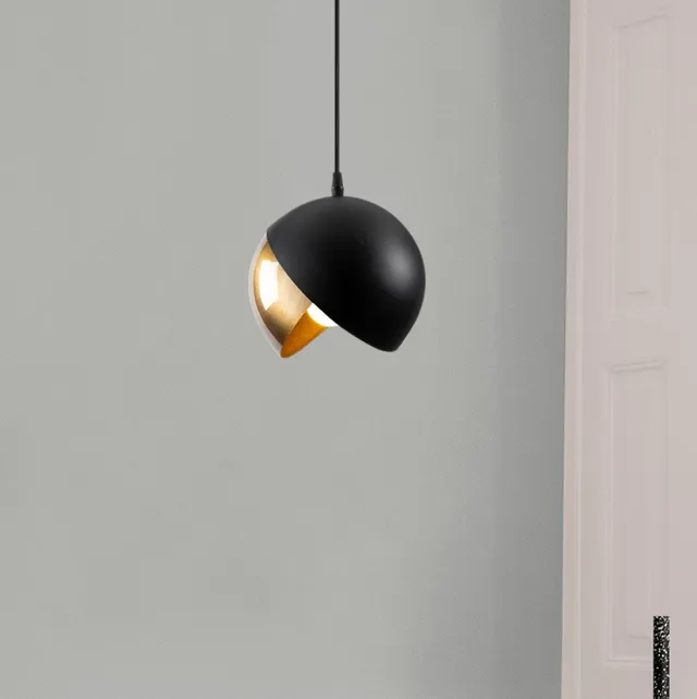 concept-usine-romy-suspension-m-tal-noir-et-dor image 1