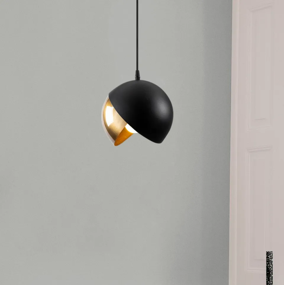 concept-usine-romy-suspension-m-tal-noir-et-dor image 1