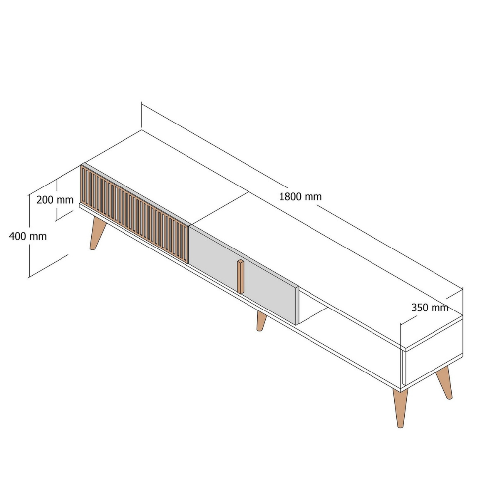 concept-usine-nola-meuble-tv-180-cm-bois-noyer-anthracite image 5