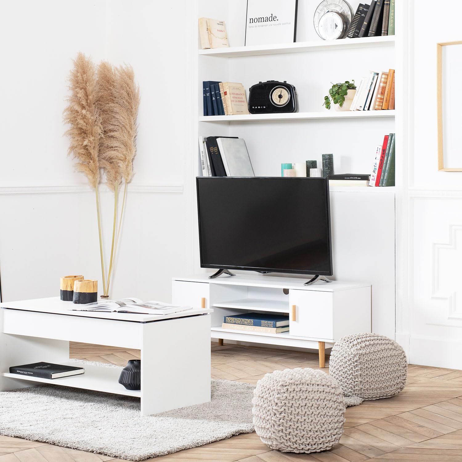 happy-garden-joey-meuble-tv-blanc-120cm-scandinave image 8