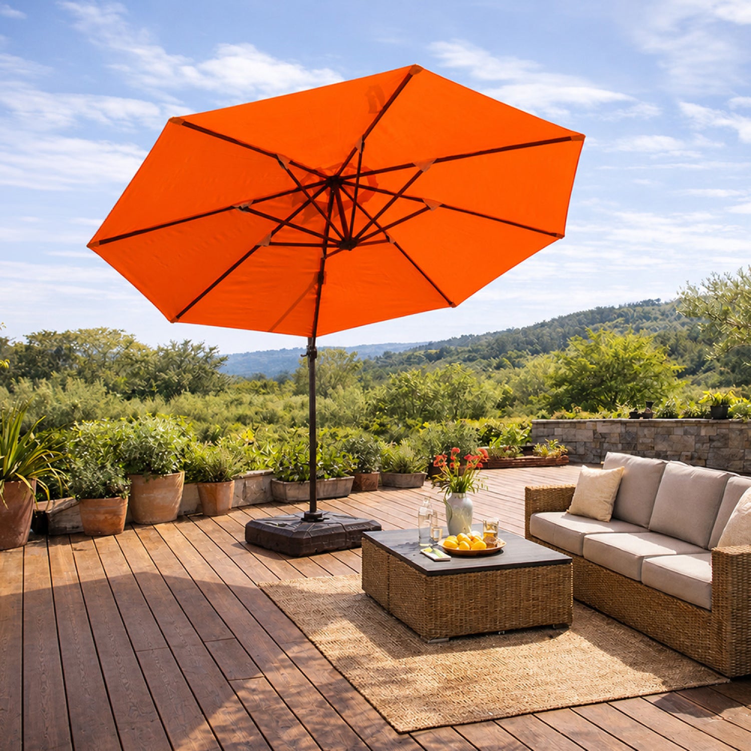 concept-usine-castillo-parasol-d-port-350-cm-orange-rotatif-solaire image 3