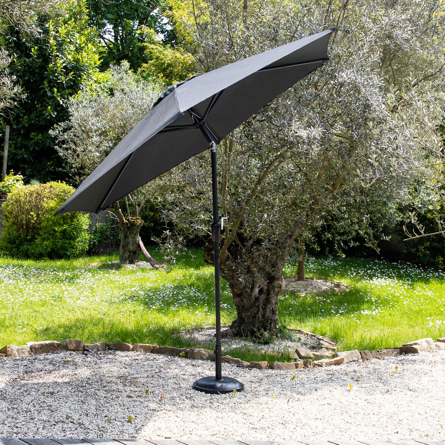 happy-garden-hapuna-parasol-droit-rond-3-30-m-gris image 2