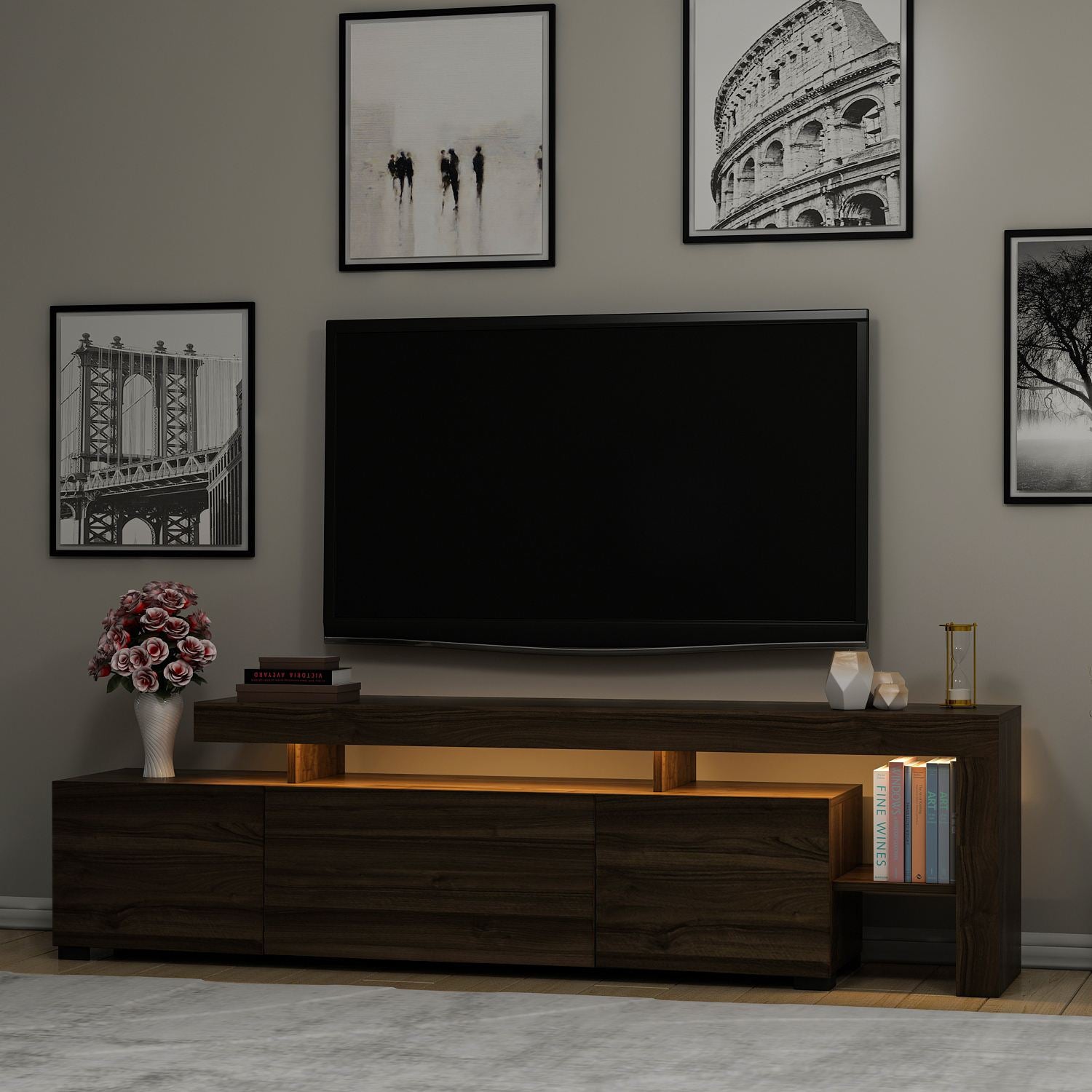 concept-usine-beliz-meuble-tv-effet-bois-marron-avec-led image 3