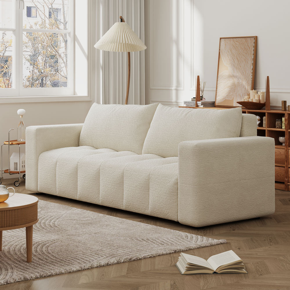 concept-usine-canterbury-canap-3-places-bouclette-beige-coffre image 1