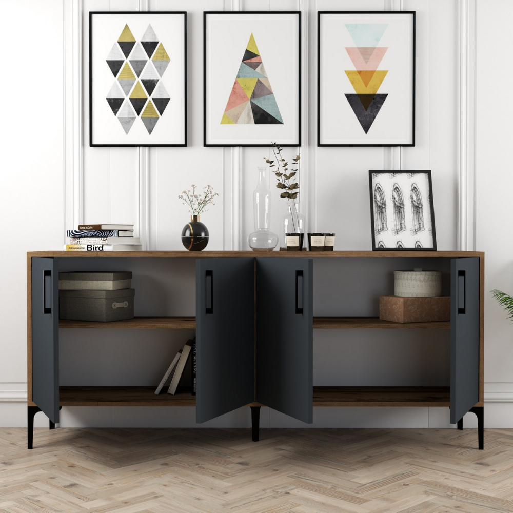 concept-usine-arkel-buffet-bois-180-cm-4-portes-design image 3