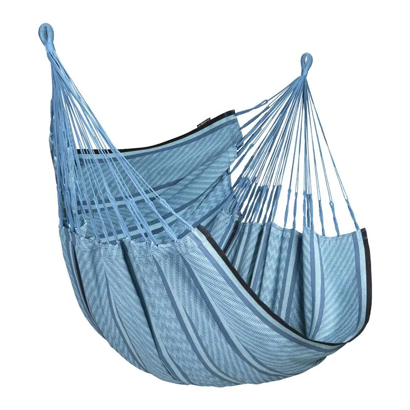 la-siesta-cumbia-organic-fauteuil-suspendu-king-blue-zebra-coton-bio image 1