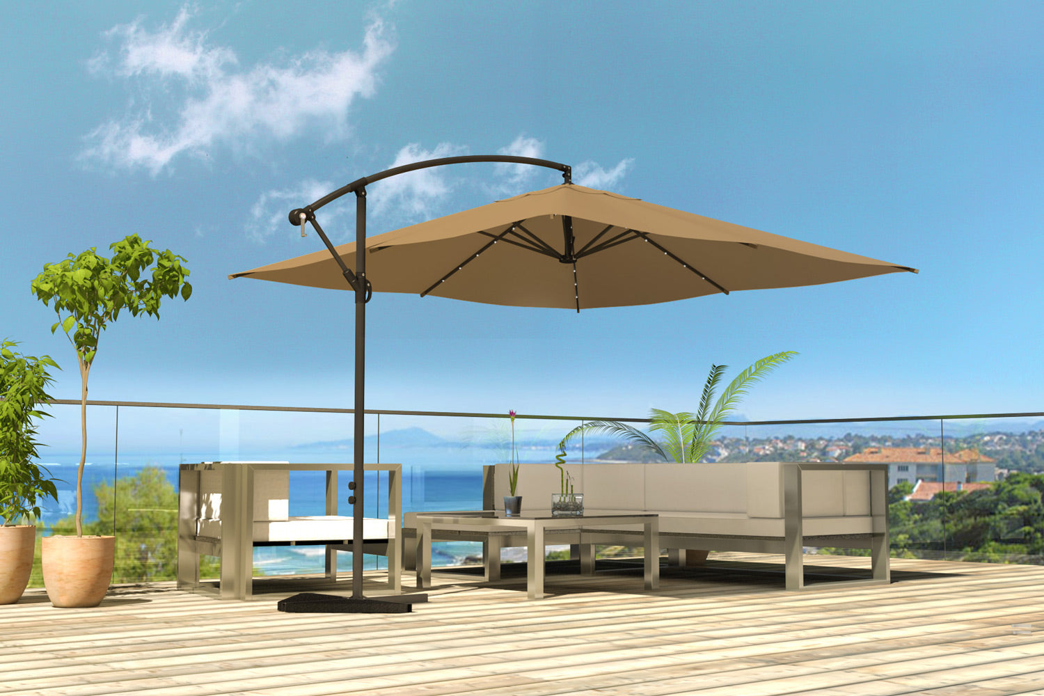 concept-usine-solenzara-bulle-parasol-d-port-gris-3x3-m image 5