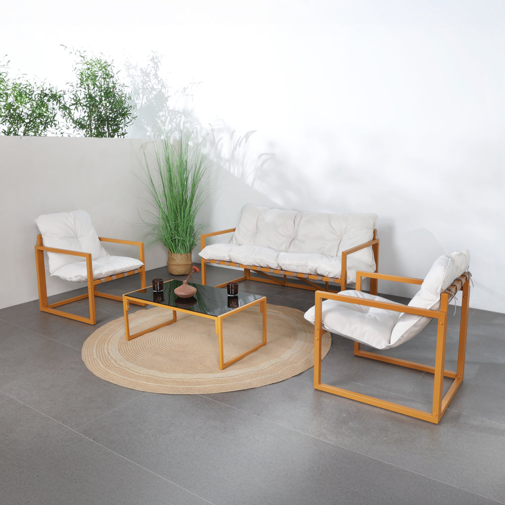 concept-usine-rabat-5-salon-jardin-5-places-acier-beige image 1