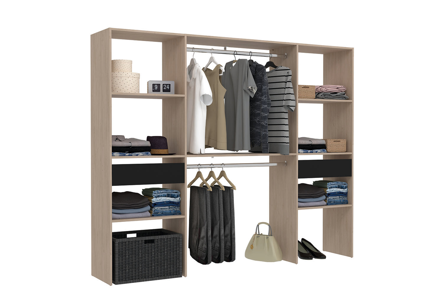 concept-usine-elys-e-dressing-blanc-220-cm-2-penderies image 5