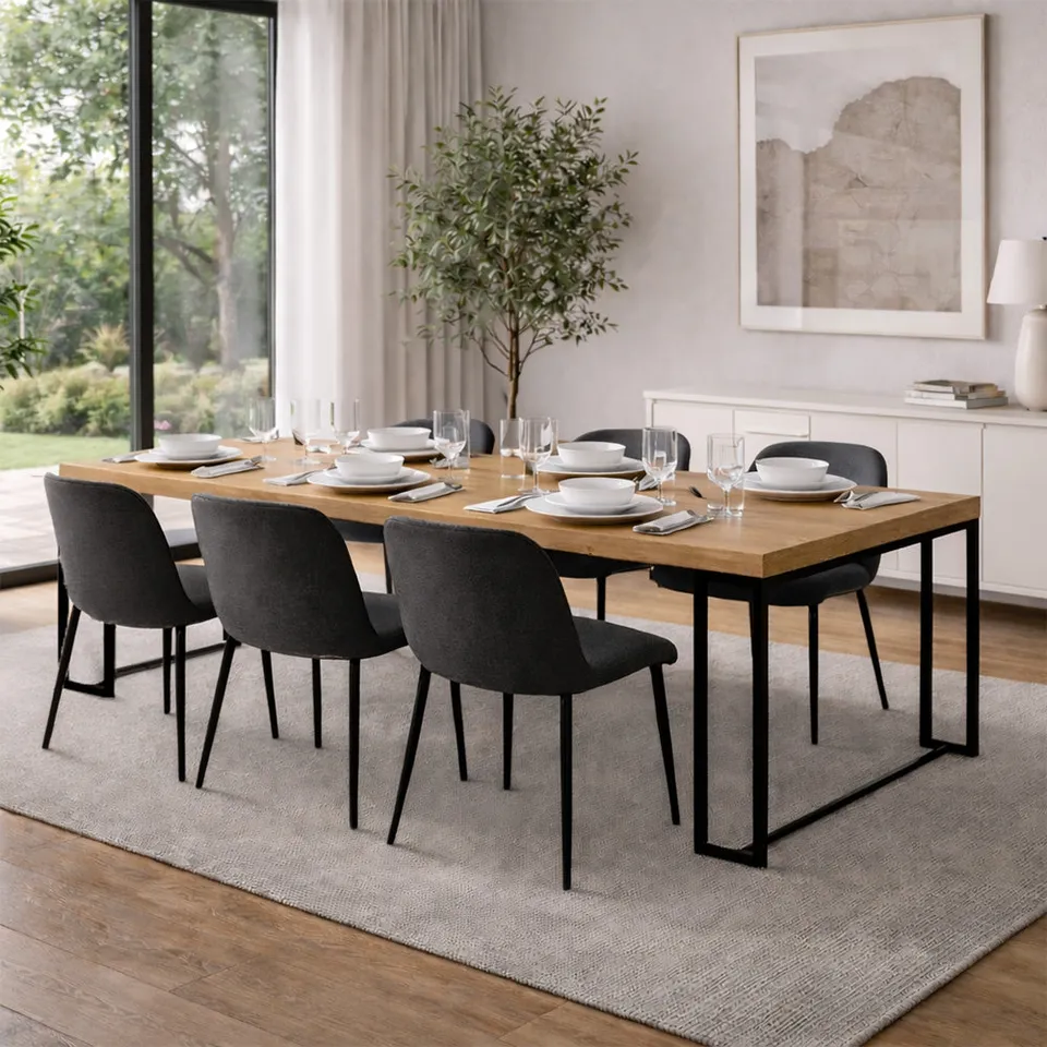 concept-usine-kama-table-salle-manger-extensible-300cm-bois image 1