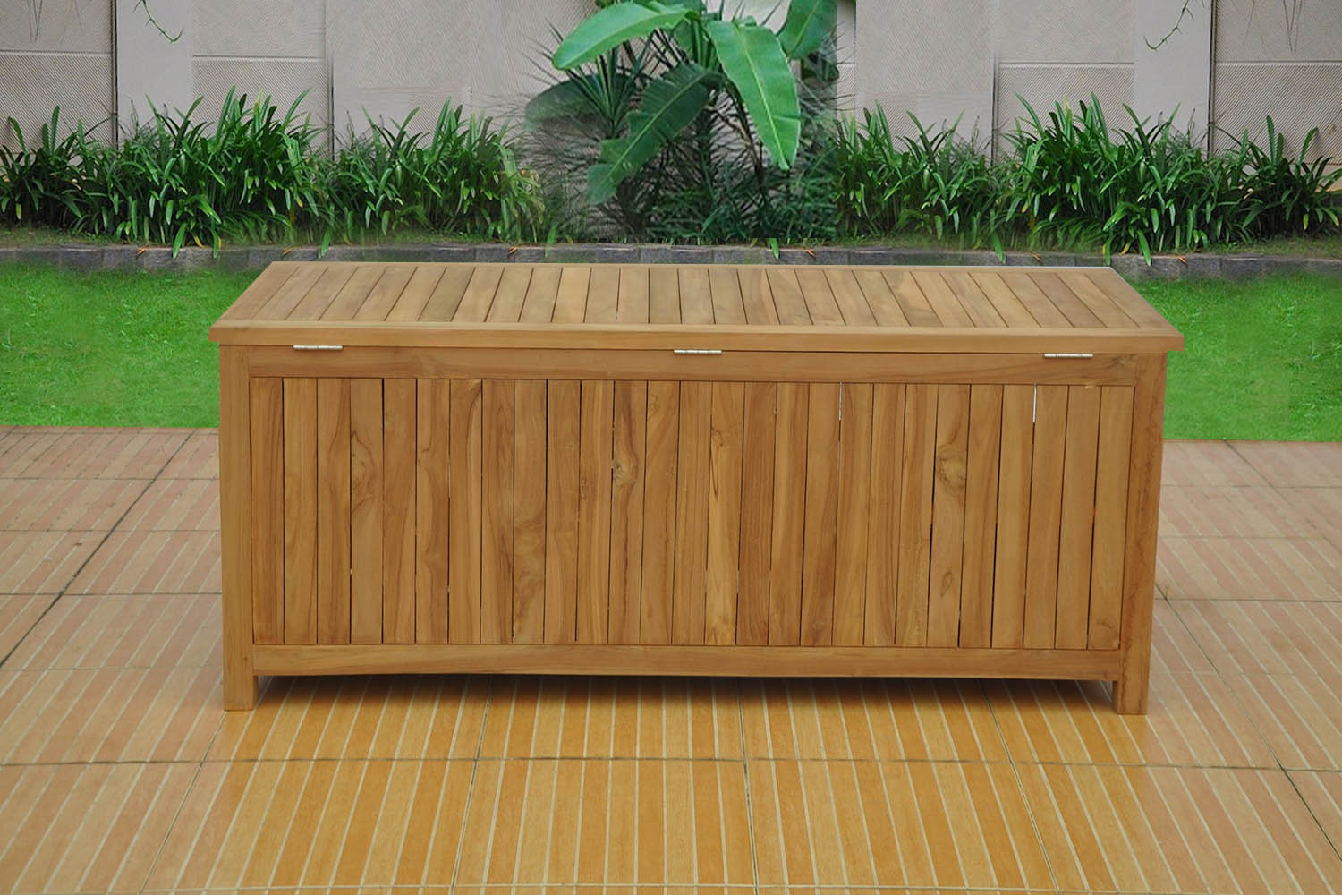 concept-usine-kotak-coffre-de-jardin-teck-bois-brut-110l image 4