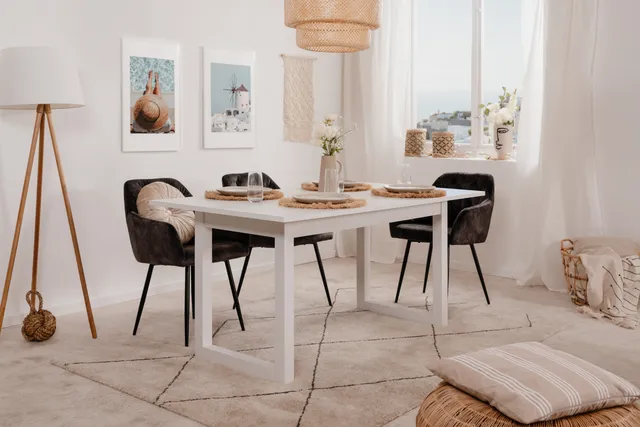 concept-usine-kotor-table-salle-manger-blanche-extensible image 1