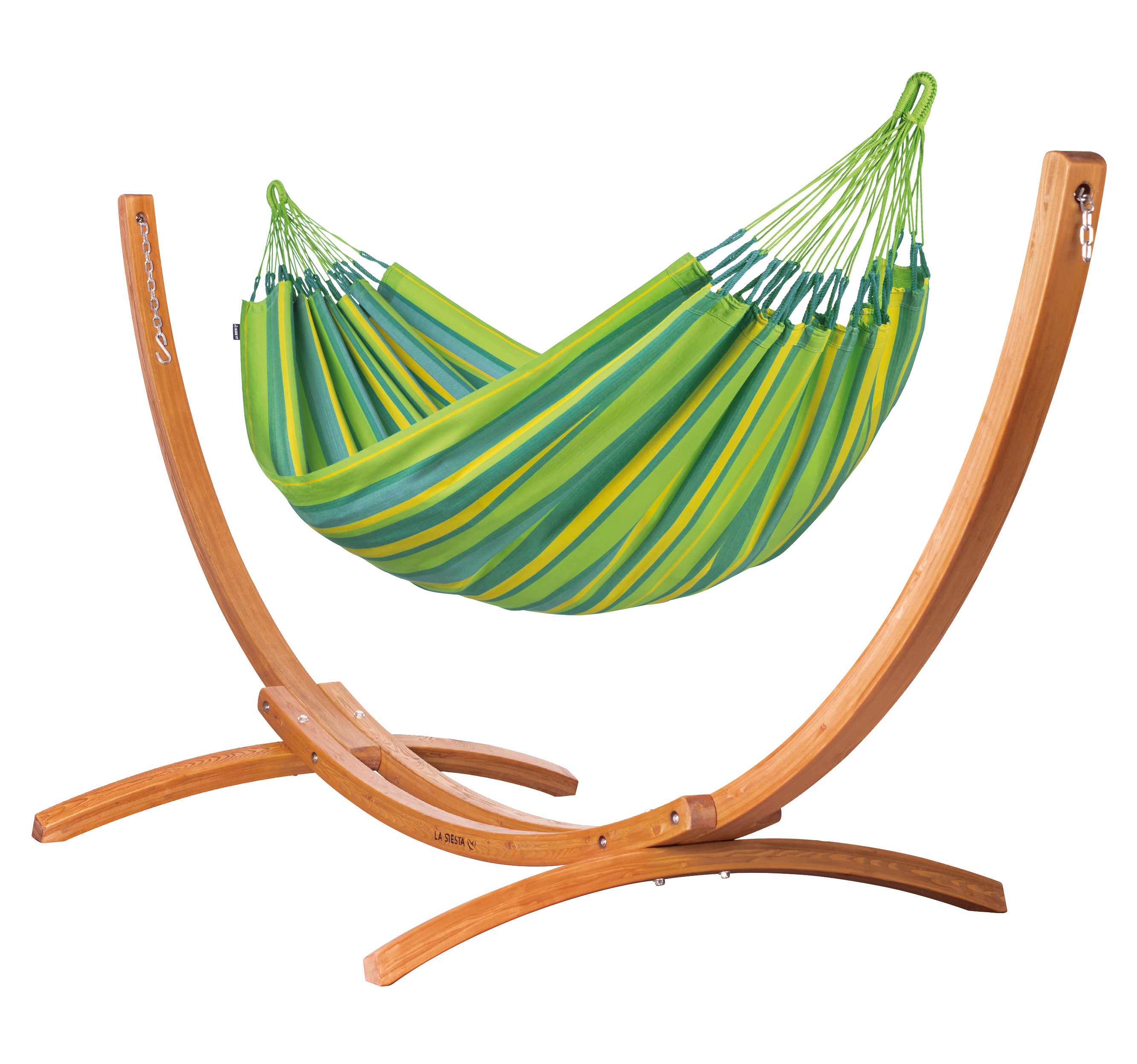 la-siesta-maera-outdoor-lime-hamac-avec-support-simple-300-cm image 1