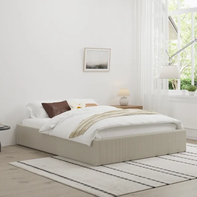concept-usine-austin-lit-coffre-160x200-velours-beige image 1