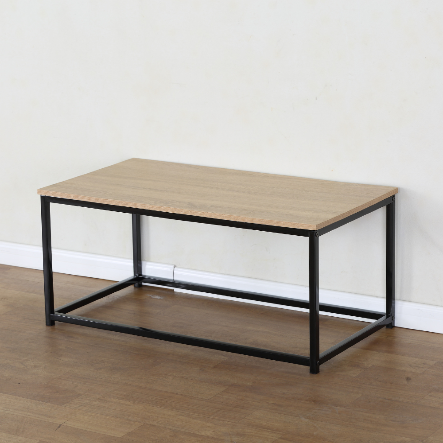 concept-usine-tivi-table-basse-bois-noir-90-cm-rectangle-moderne image 2