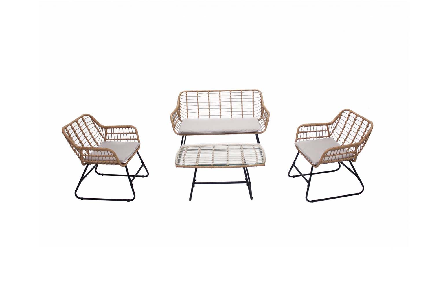concept-usine-parea-salon-de-jardin-4-places-r-sine-beige image 6
