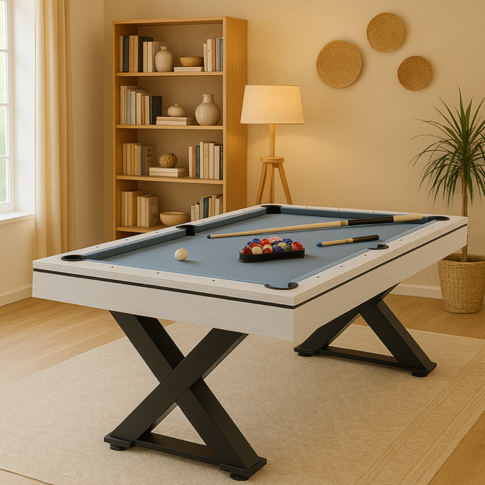 concept-usine-texas-table-billard-multijeux-blanc image 2