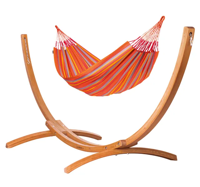 la-siesta-maera-hamac-king-size-toucan-400-cm-avec-support image 1