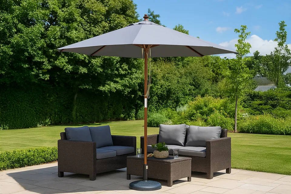 concept-usine-napoli-parasol-droit-rond-2-7m-gris-cru image 1