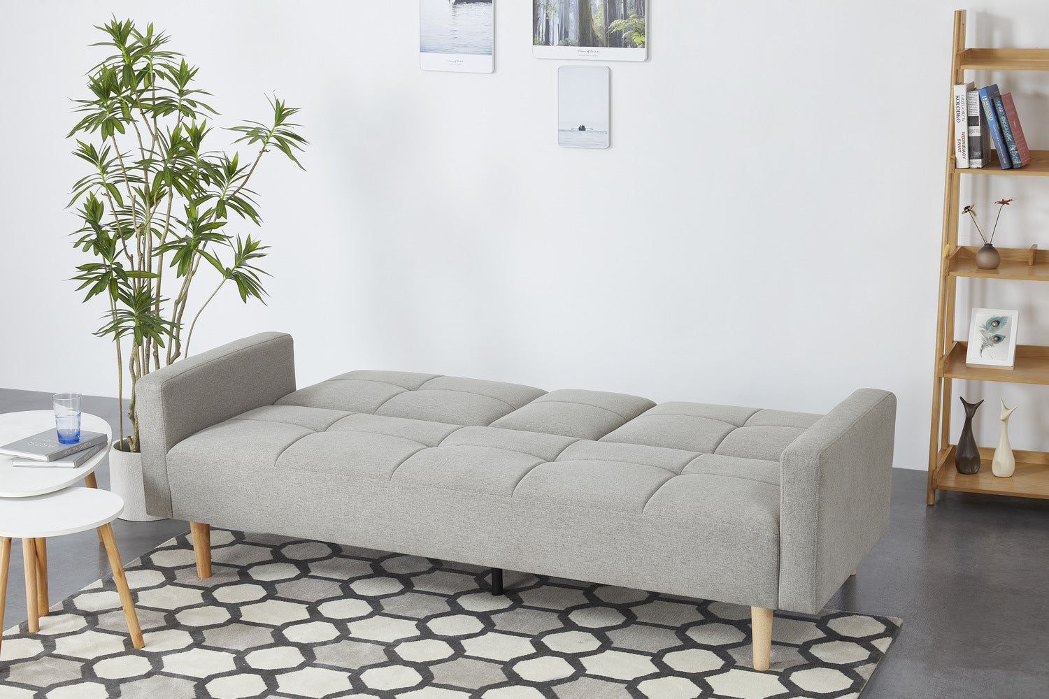 concept-usine-oslo-canap-convertible-3-places-gris-clair image 5