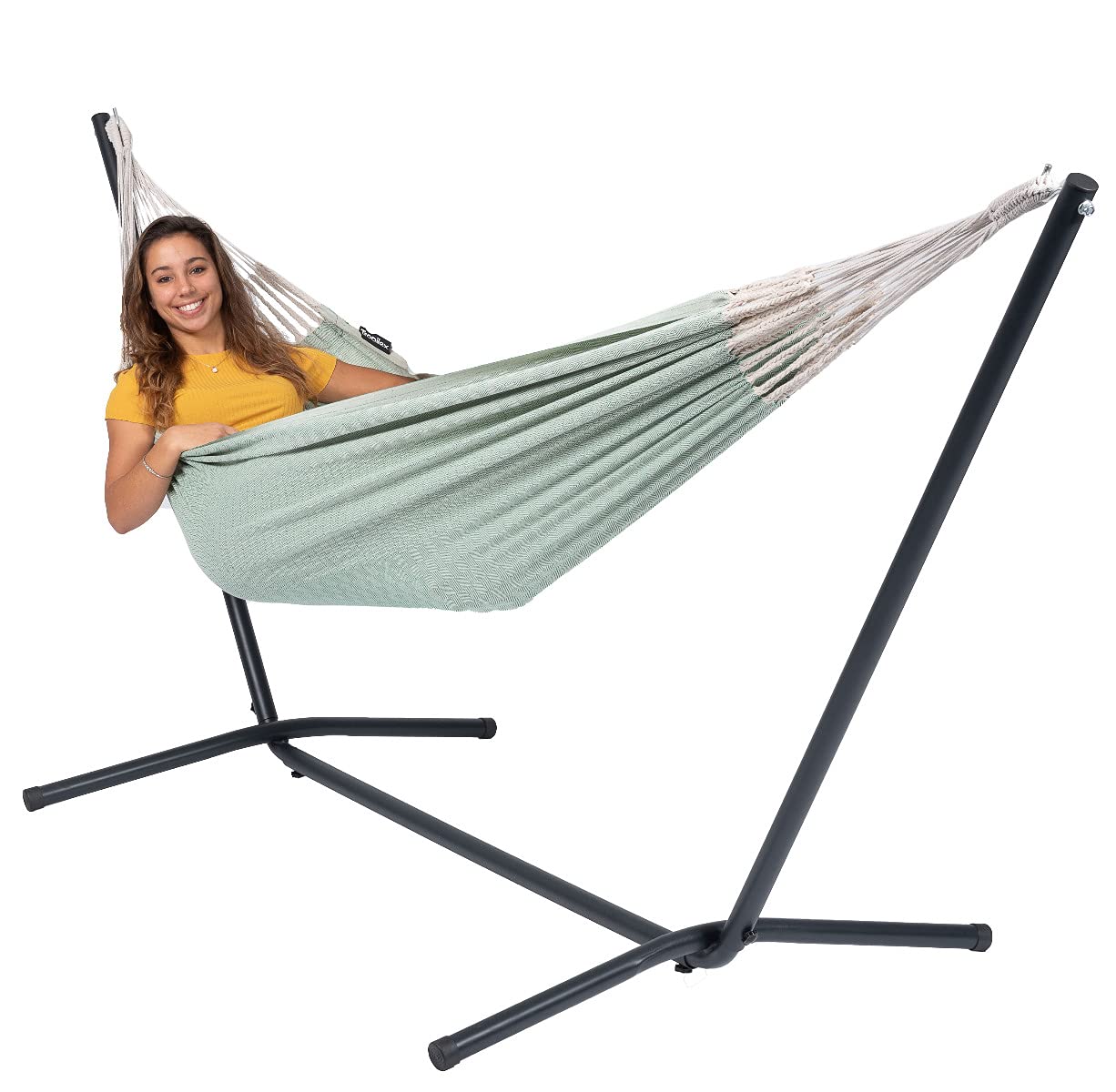 tropilex-natural-hamac-jardin-1-personne-vert-pastel-320-cm image 5