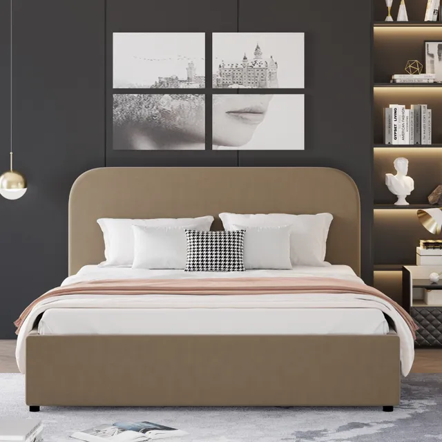 concept-usine-houston-lit-coffre-velours-beige-140x190 image 1