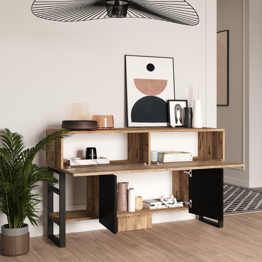 concept-usine-tari-meuble-salon-industriel-bois-et-noir image 3